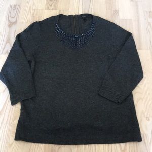 J crew beaded sweater